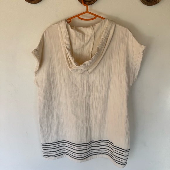 Easel gauze cotton linen blend swimsuit beach cover up size small - Picture 8 of 8